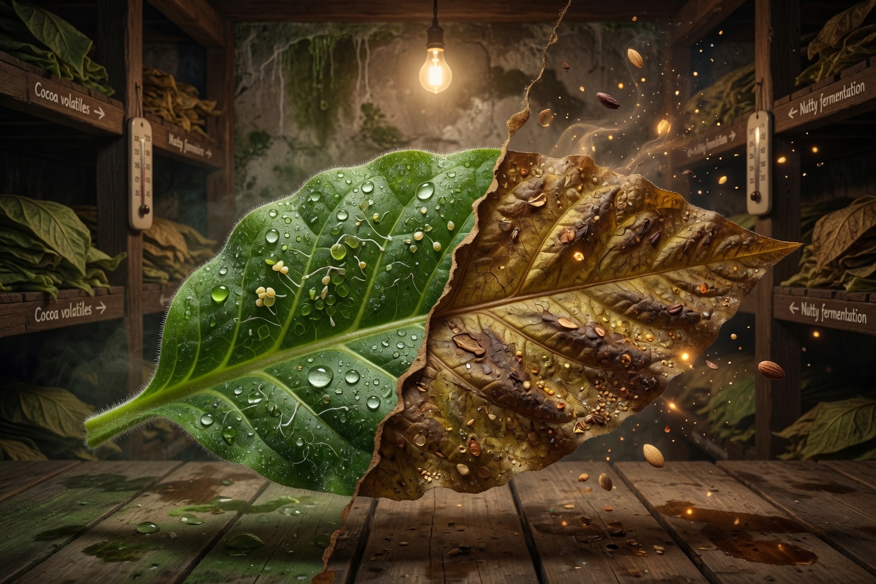 Aging and fermentation jointly rewrite the chemical books of sugars, acids, phenolics, and nitrogenous compounds, and ultimately compose the flavor